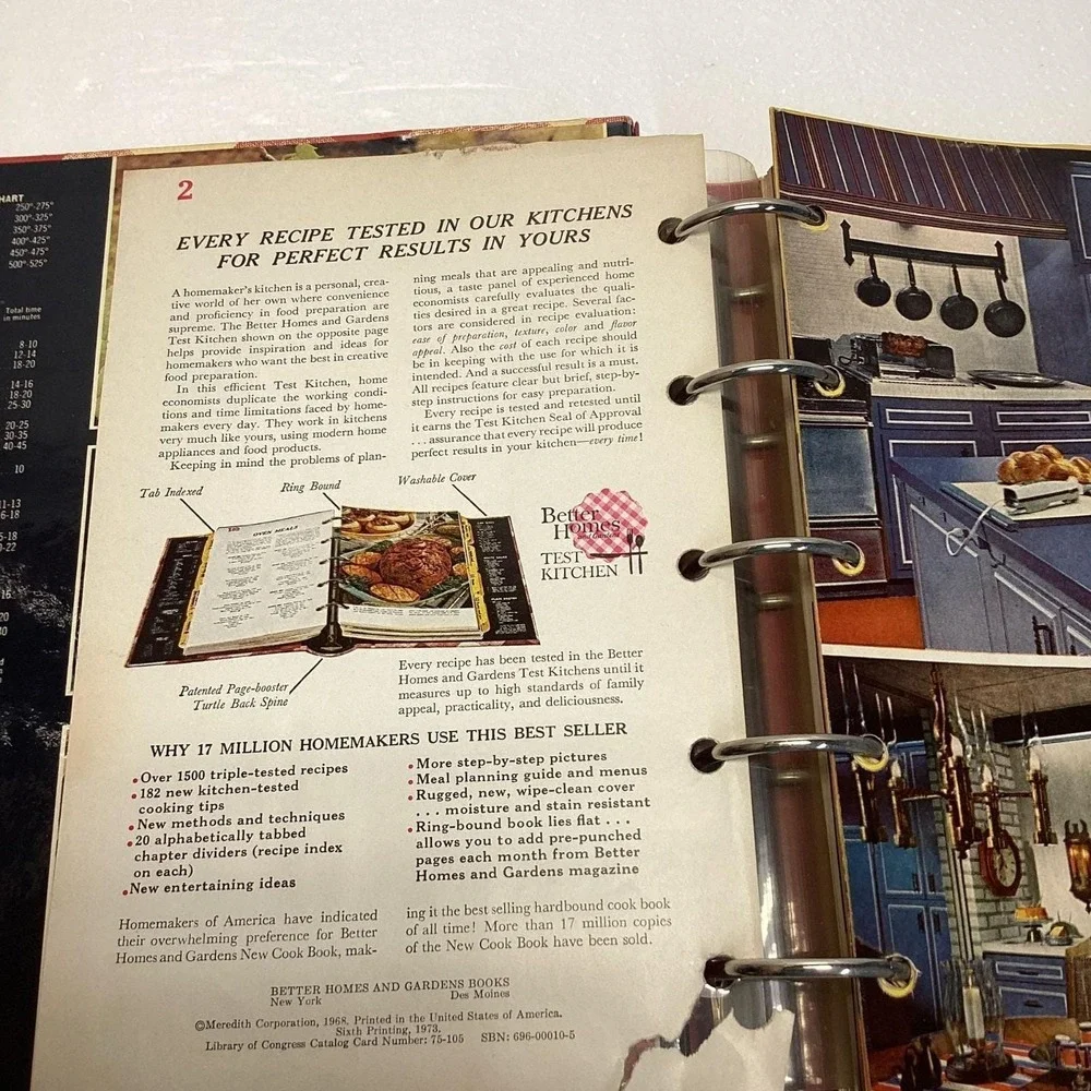 Better Homes & Gardens New Cook Book 1973 6th 2006 14th Edition Hardcover VTG